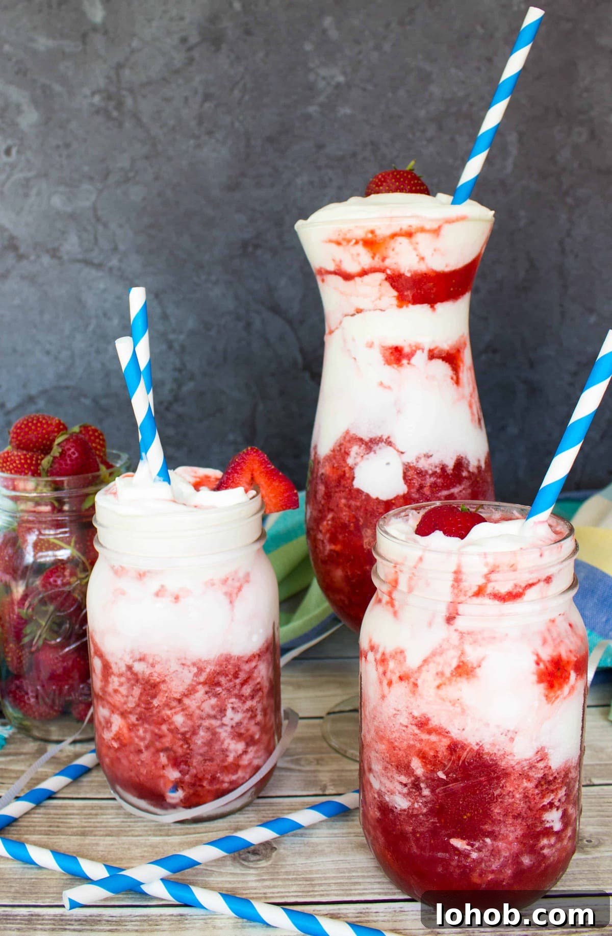 Strawberries & Cream Daquiris-7