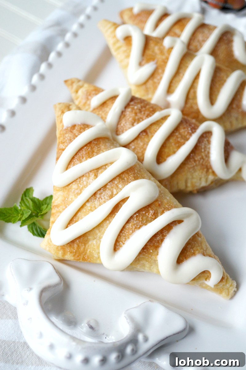 yellow cherry cheesecake turnovers | The Baking Fairy