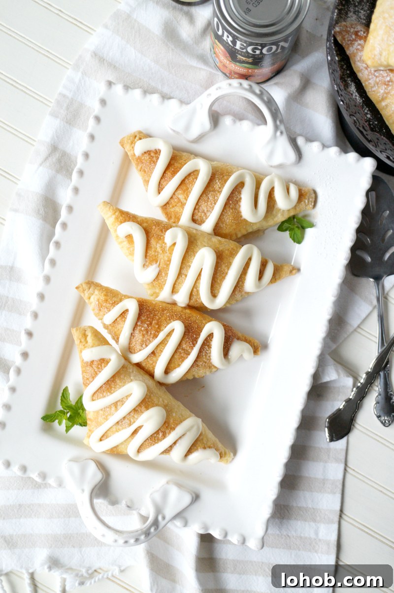 yellow cherry cheesecake turnovers | The Baking Fairy
