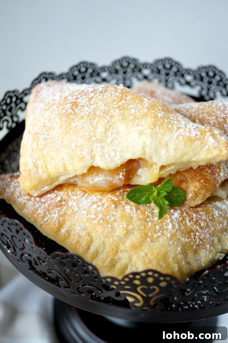 yellow cherry cheesecake turnovers | The Baking Fairy