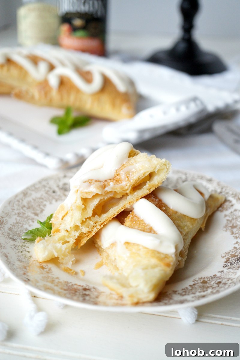 yellow cherry cheesecake turnovers | The Baking Fairy