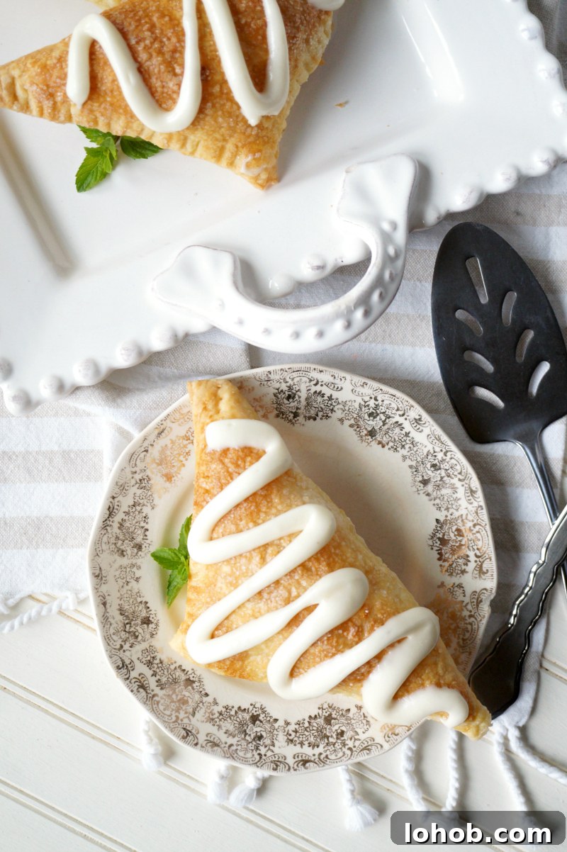 yellow cherry cheesecake turnovers | The Baking Fairy
