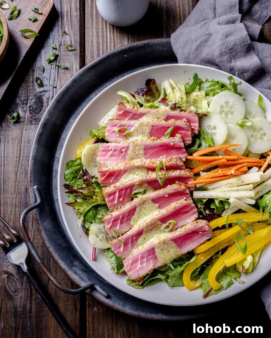 Sesame Crusted Ahi Salad
