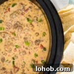 slow cooker with spicy queso
