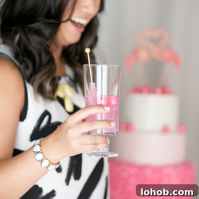 Flamingo-Themed Party Ideas and Decorations 3 pink-cocktail