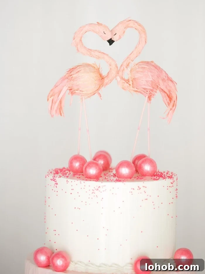 Flamingo-Themed Party Ideas and Decorations 4 gumball-flamingo-cake
