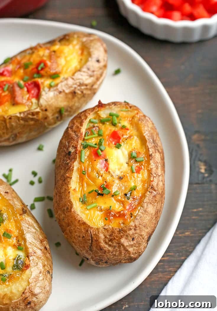 Whole30 Paleo Egg and Potato Breakfast Boats 7 These Paleo Whole30 Egg Potato Boats are a fun and filling breakfast. Packed with sausage, peppers, green onions and of course eggs. They are gluten free, dairy free, and low FODMAP.
