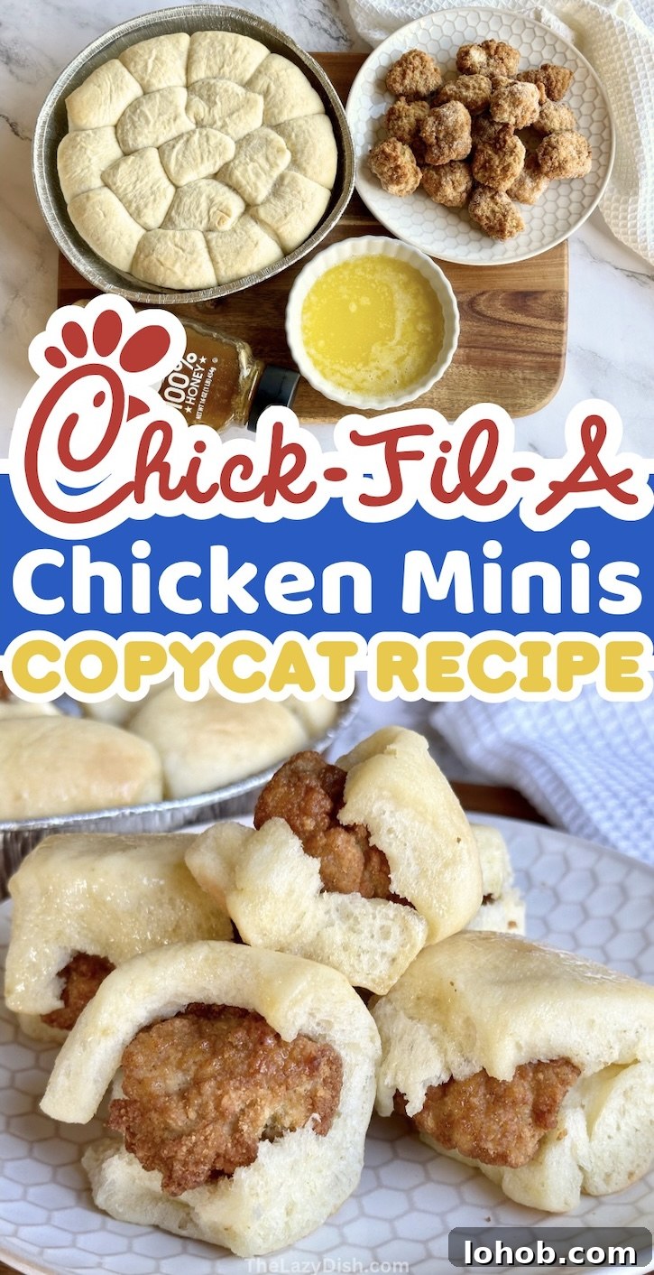 Chick-fil-A Chicken Minis Copycat Recipe — Soft, Tender Bites 2 Check out this fun recipe to make copycat chicken minis at home! This chick-fil-a breakfast item is a favorite at my house and now we can make them whenever we want using 4 simple ingredients from the grocery store. Plus this budget friendly copycat recipe will save you a ton on your monthly fast food budget.