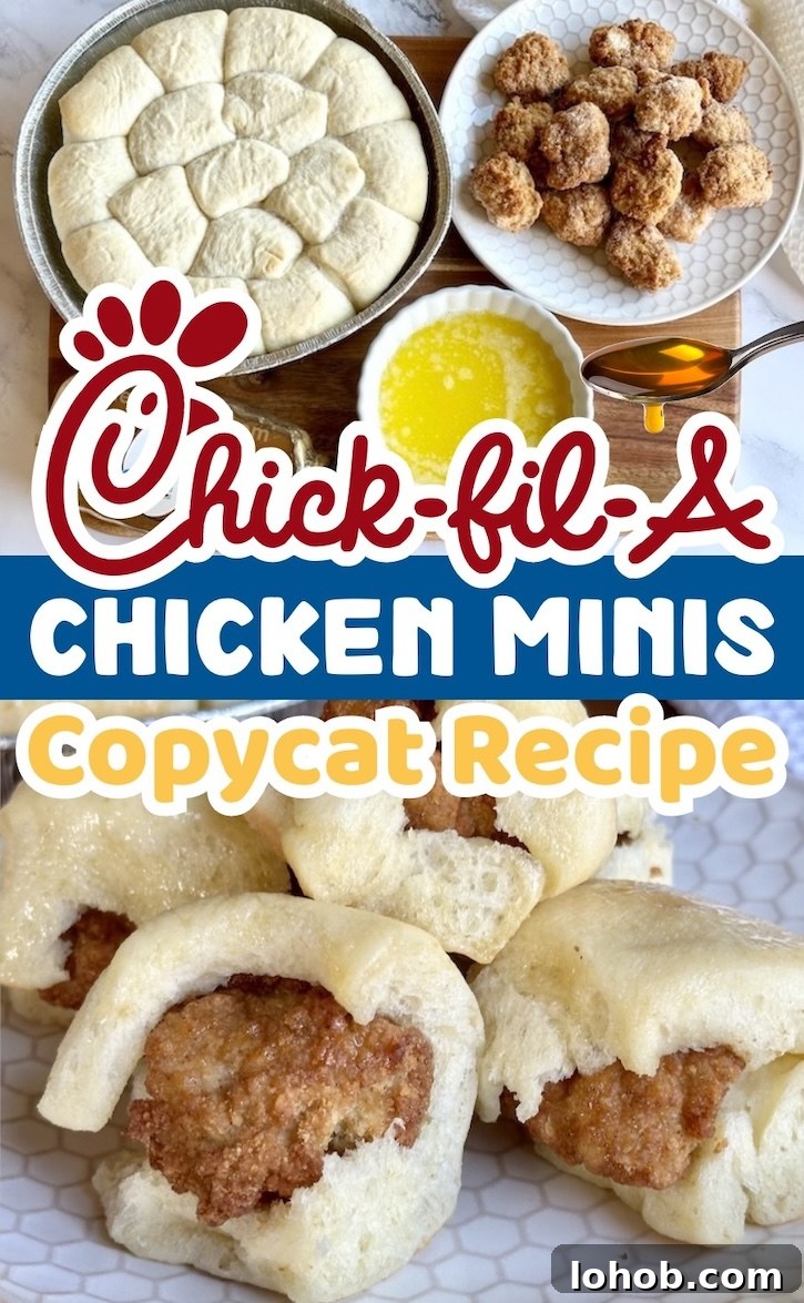 Chick-fil-A Chicken Minis Copycat Recipe — Soft, Tender Bites 15 Are you looking for fun and easy breakfast ideas to make for your kids? Try these copycat chickfila chicken mini biscuits! They are great for sleepovers, holidays, birthdays, first day of school, etc.