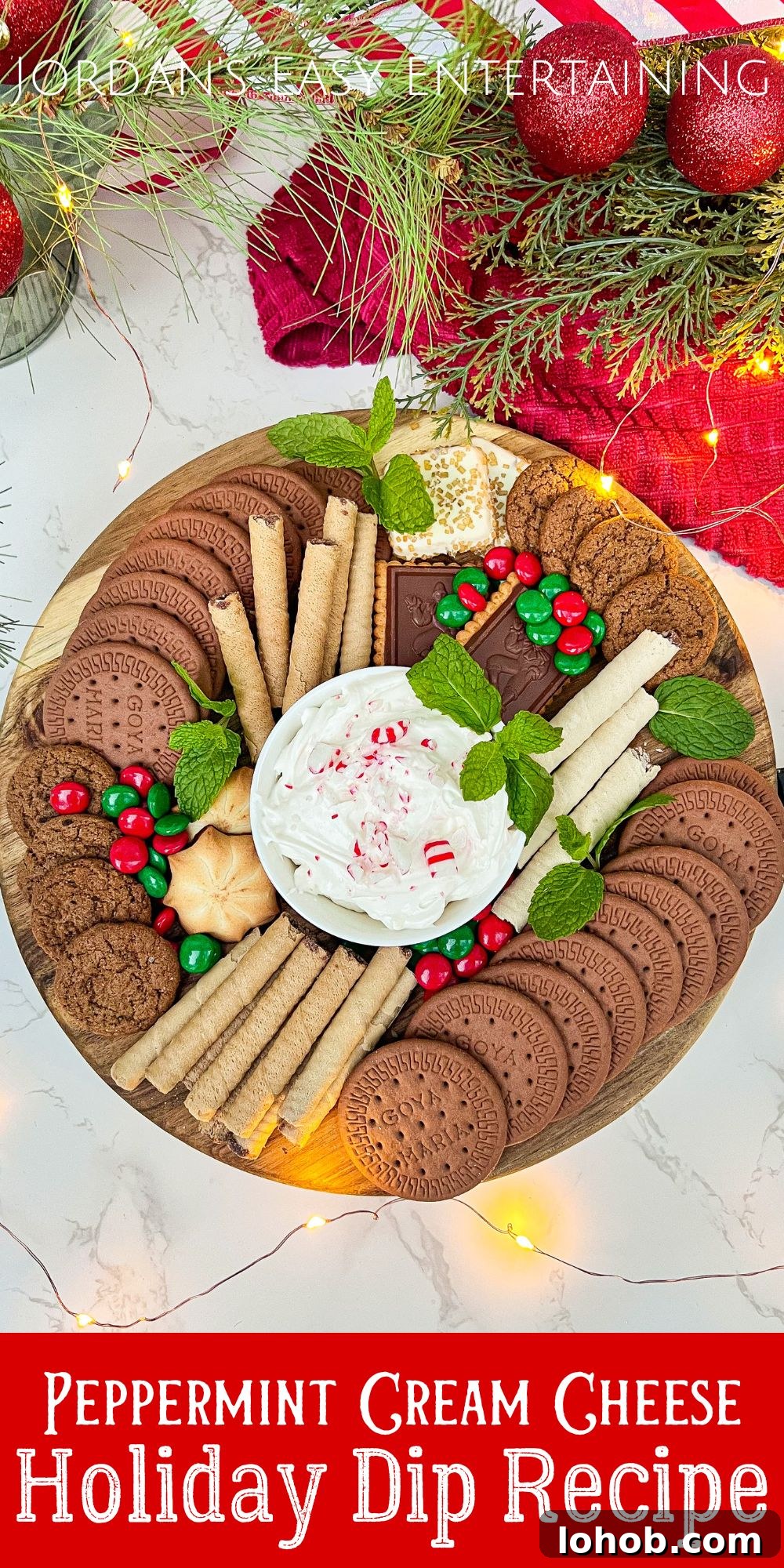 Peppermint Cream Cheese Holiday Dip Recipe for Festive Parties 10 a sweet cream cheese dip with peppermint perfect for a holiday party