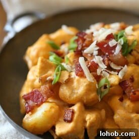 Chicken Bacon Pumpkin Gnocchi: ready in under 30 minutes.