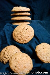 Textured Spice Cookies; buttery, soft spice cookies with a lovely texture from the crushed biscuits. Click the photo for the baking #recipe #fall