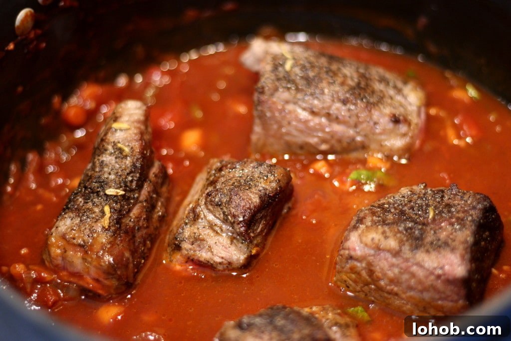 A pot of braised duck breast.