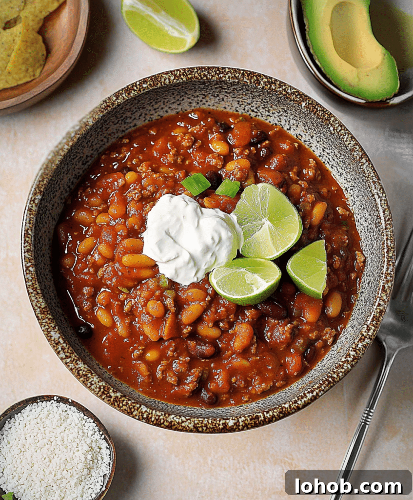 Hearty Vegan Chili Recipe with Rich Flavor and Simple Steps 2 Vegan chili in bowl