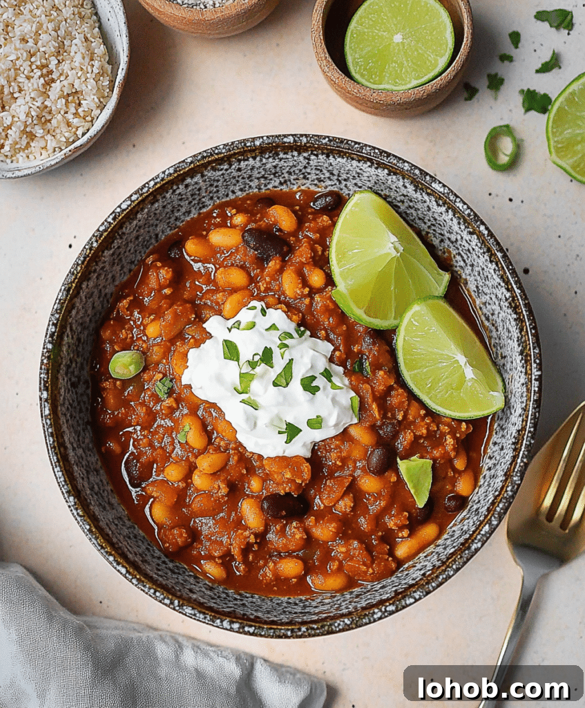 Hearty Vegan Chili Recipe with Rich Flavor and Simple Steps 3 Ingredients for vegan chili