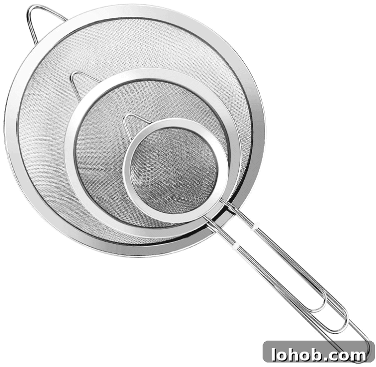 Cranberry Simple Syrup Recipe: Homemade Syrup for Cocktails & Desserts 2 Fine mesh strainer