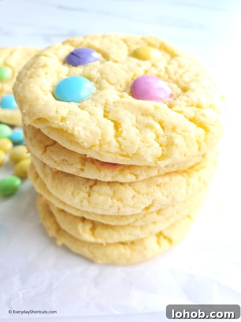Cake Mix Spring Cookies