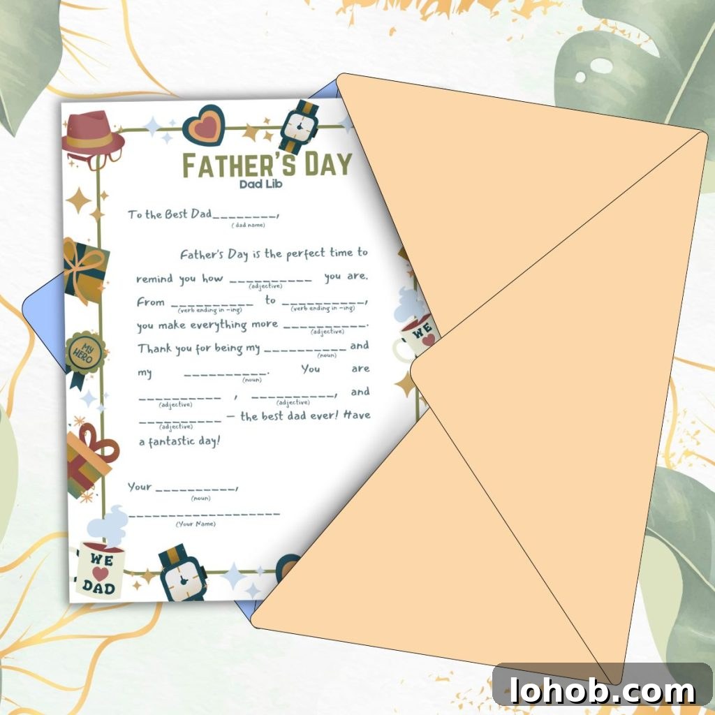 mad libs for father's day