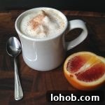 Blood Orange Chai Tea Latte Recipe - Made with chai tea, fresh blood orange juice, and vanilla for a sweet and spicy drink to warm you up this winter!