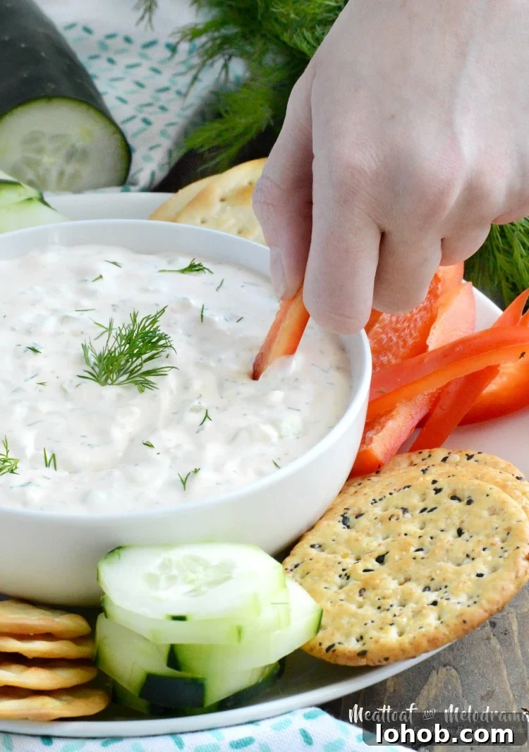 easy cucumber dill dip recipe