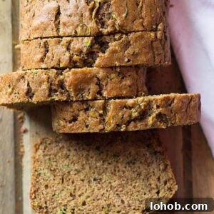 Quick Zucchini Bread Recipe (30-Minute Moist Loaf) 11 This super easy zucchini quick bread recipe is filled with grated zucchini, cinnamon, clove, and lots of options for stir-ins!
