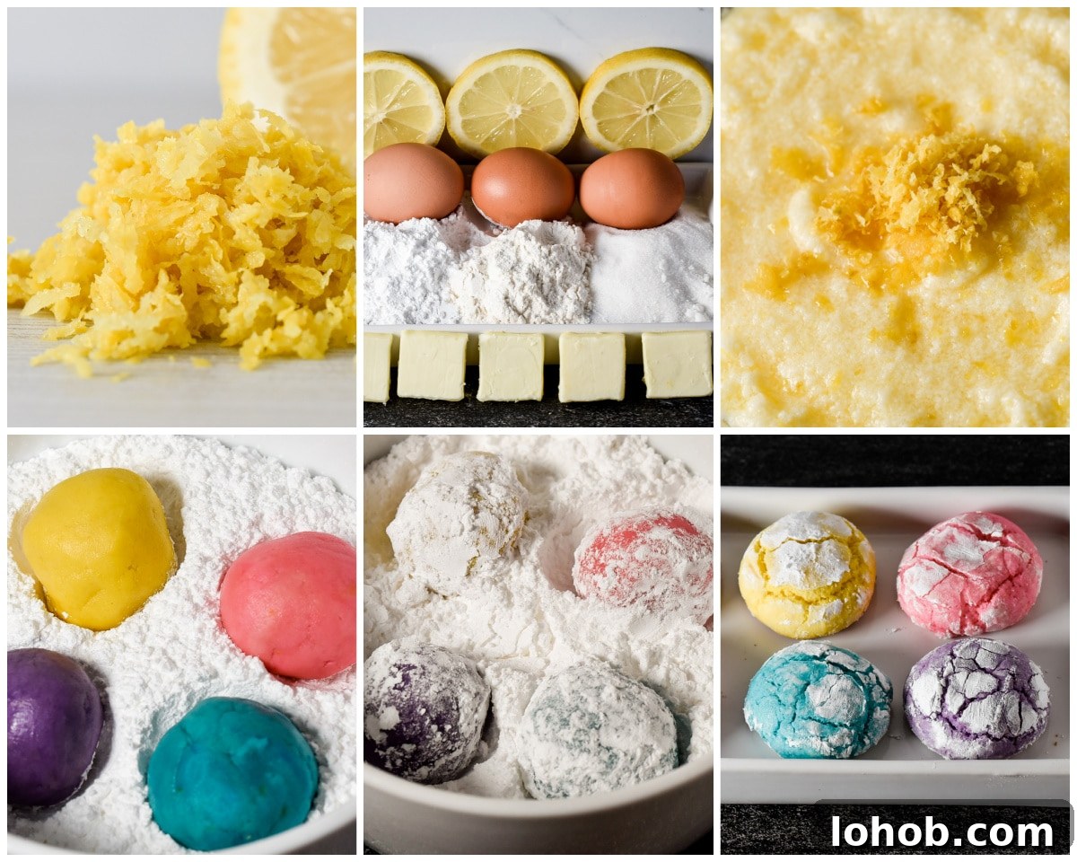 how to make lemon crinkle cookies