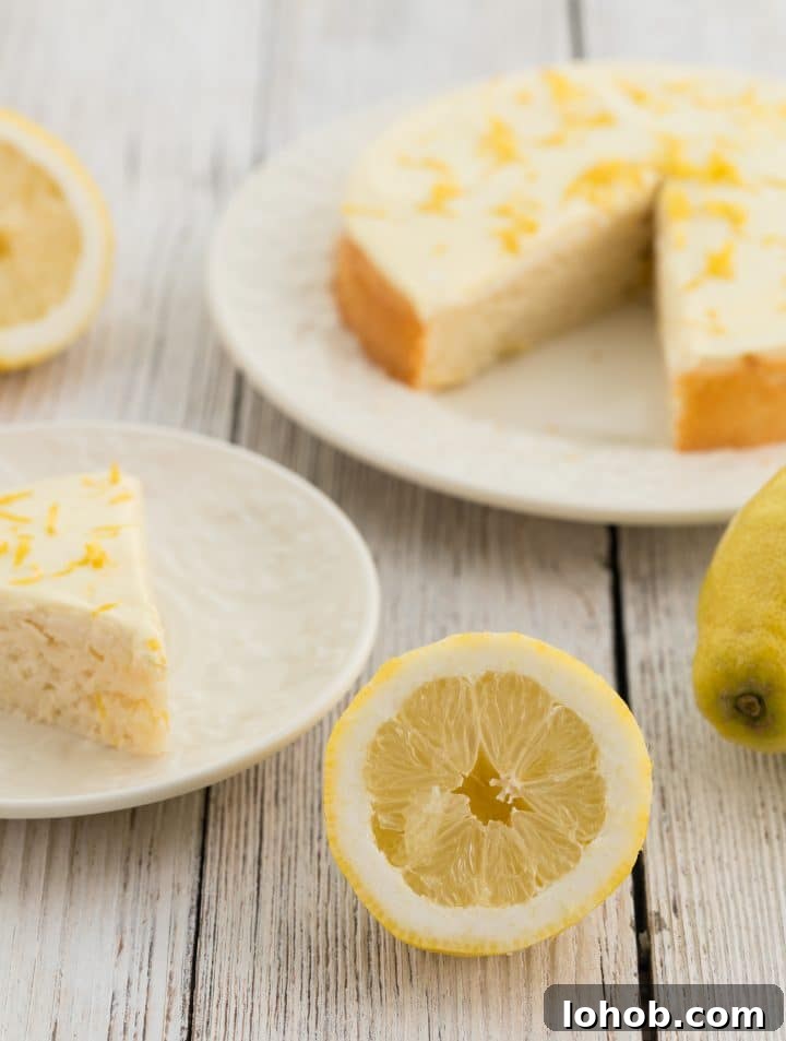 Healthy Lemon Cake No Sugar