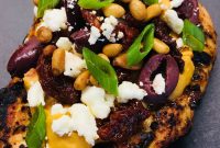 Grilled Mediterranean Chicken with Lemon, Olives and Herbs