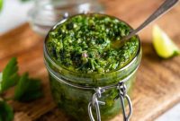 Cilantro Chimichurri Sauce Recipe for Grilled Meats