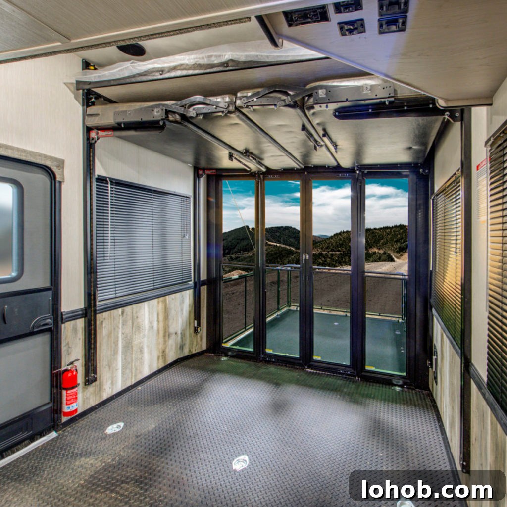 Let's Get Lost: March 2022 Travel Highlights 4 The garage in our RV before we remodeled it.