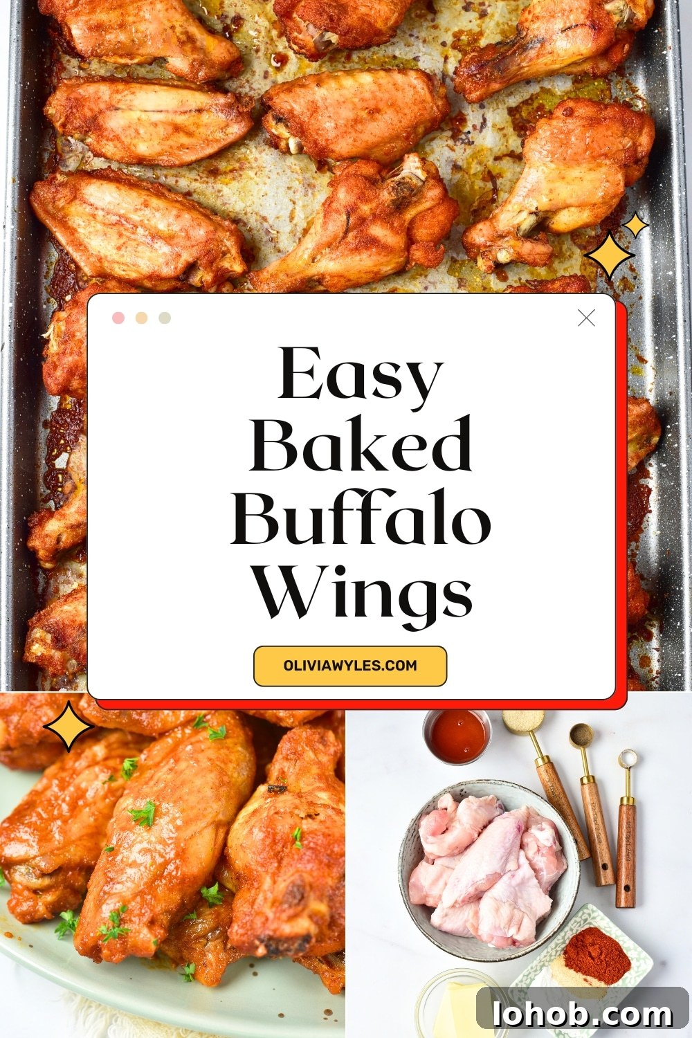 Crispy Baked Buffalo Wings Recipe 13 Baked Buffalo Wings Pin
