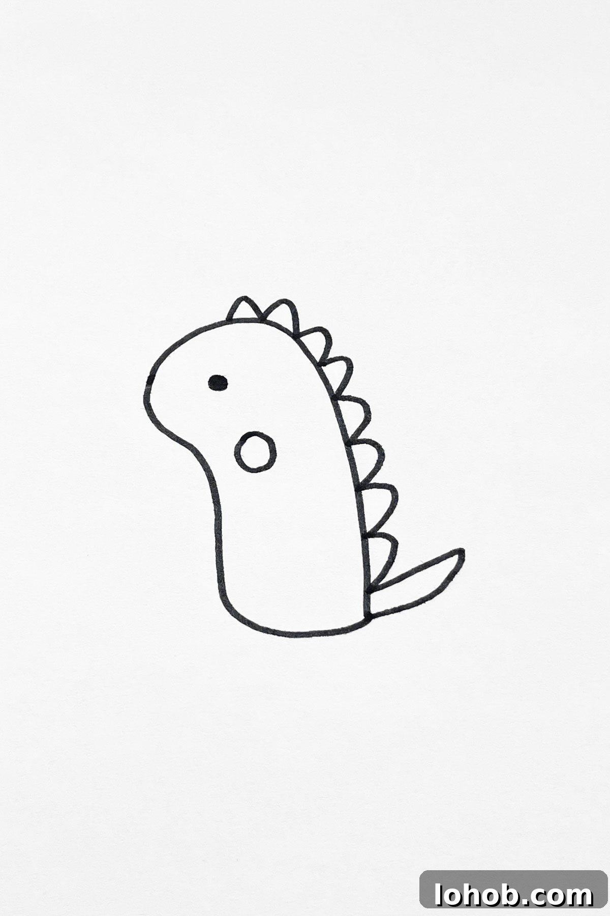 31 Adorable Dinosaur Drawing Ideas for Cute Sketches 13 Dinosaur head drawing