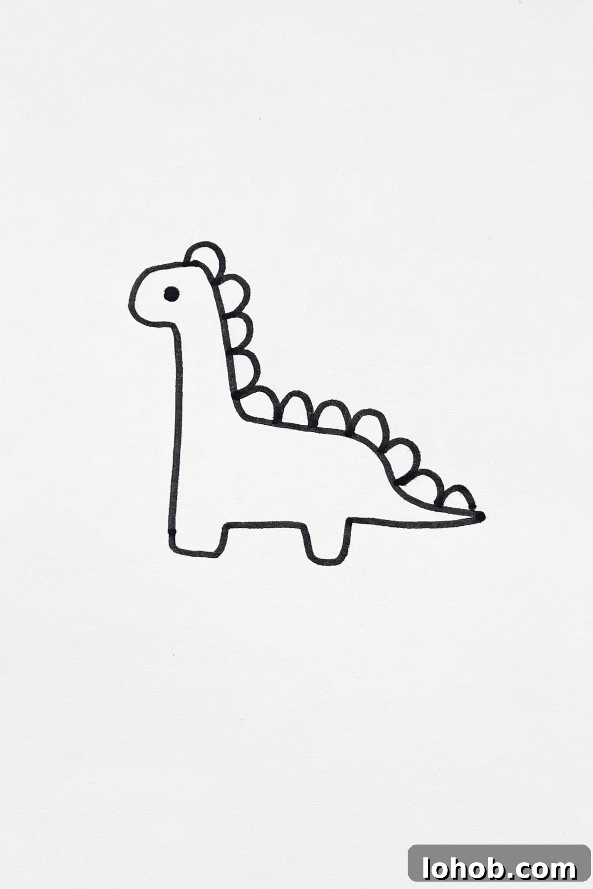31 Adorable Dinosaur Drawing Ideas for Cute Sketches 14 Stuffed Toy Dinosaur drawing