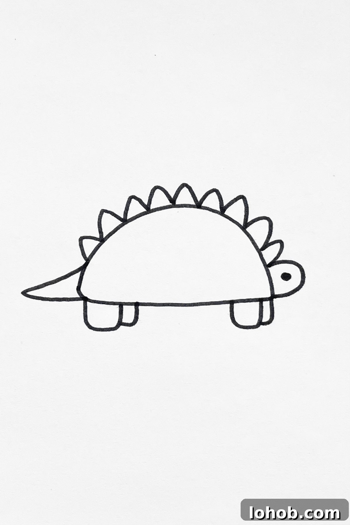 31 Adorable Dinosaur Drawing Ideas for Cute Sketches 15 Short Dinosaur drawing