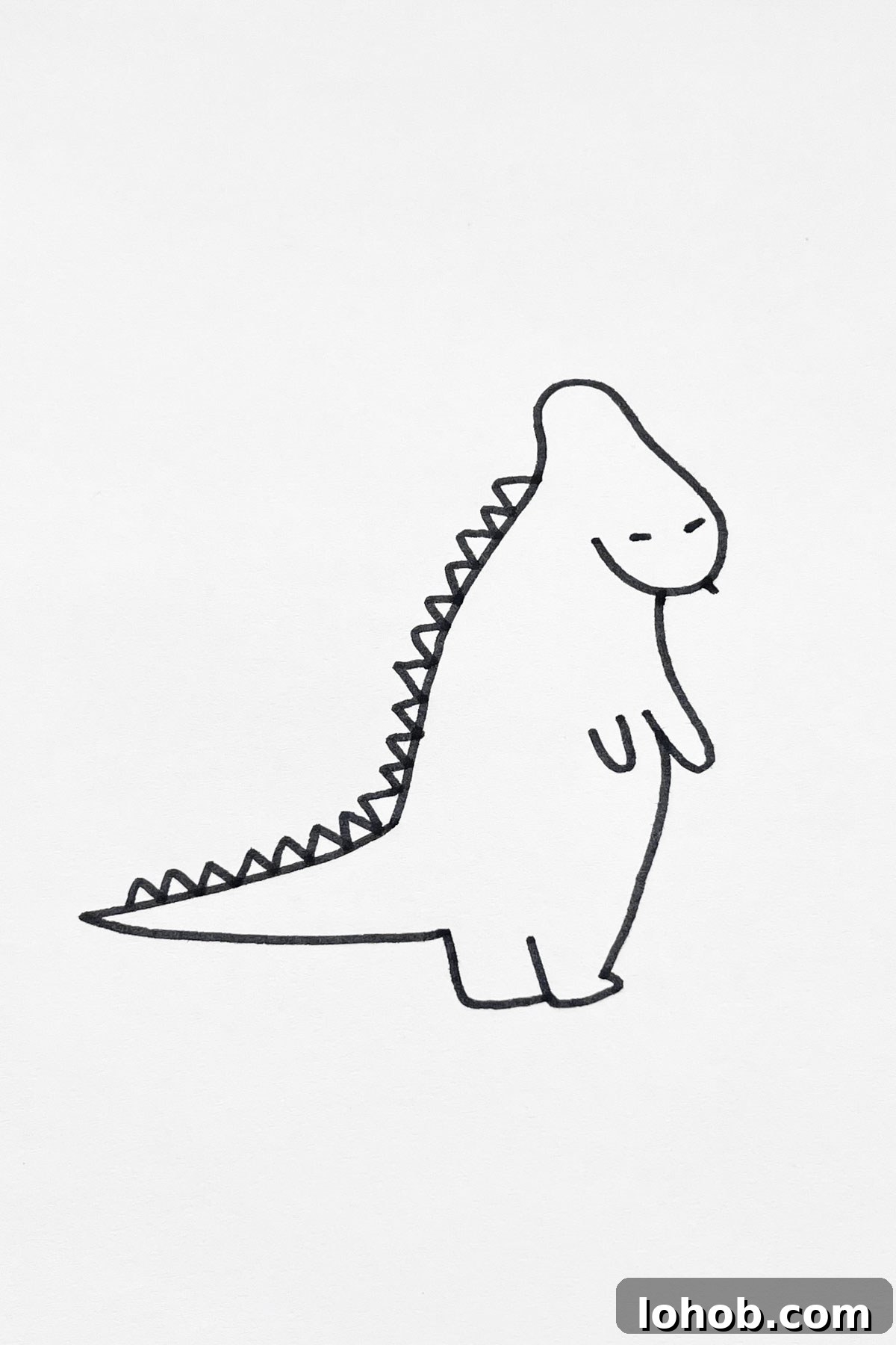 31 Adorable Dinosaur Drawing Ideas for Cute Sketches 17 drawing of A Dinosaur That Lost Its Glasses