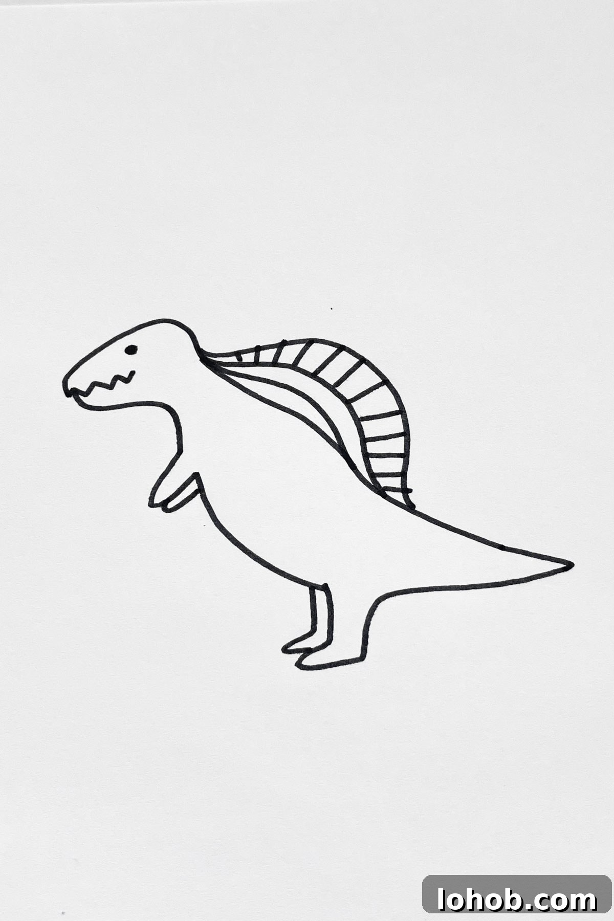 31 Adorable Dinosaur Drawing Ideas for Cute Sketches 19 Theropod drawing