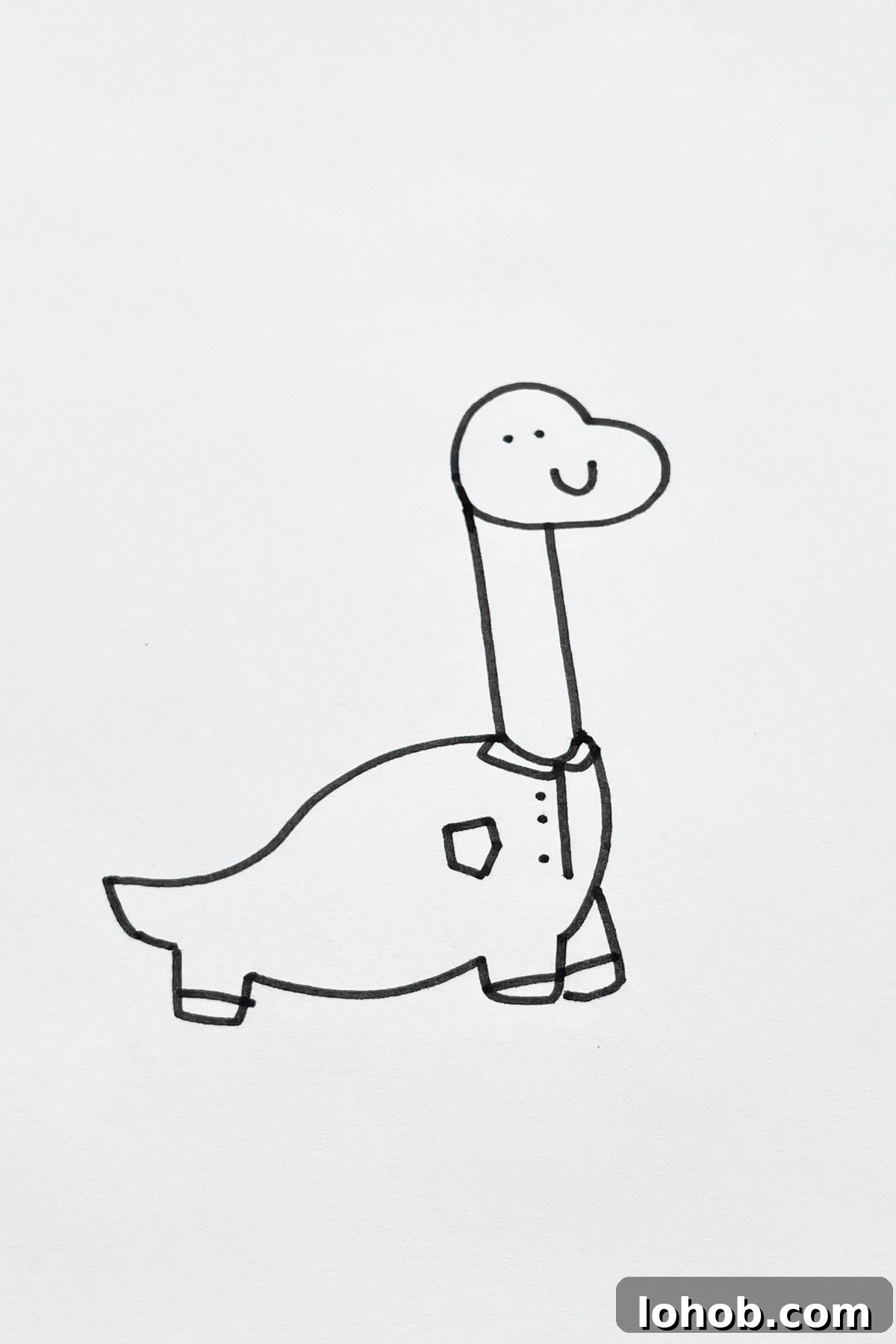 31 Adorable Dinosaur Drawing Ideas for Cute Sketches 27 Dinosaur Getting Ready For Bed drawing