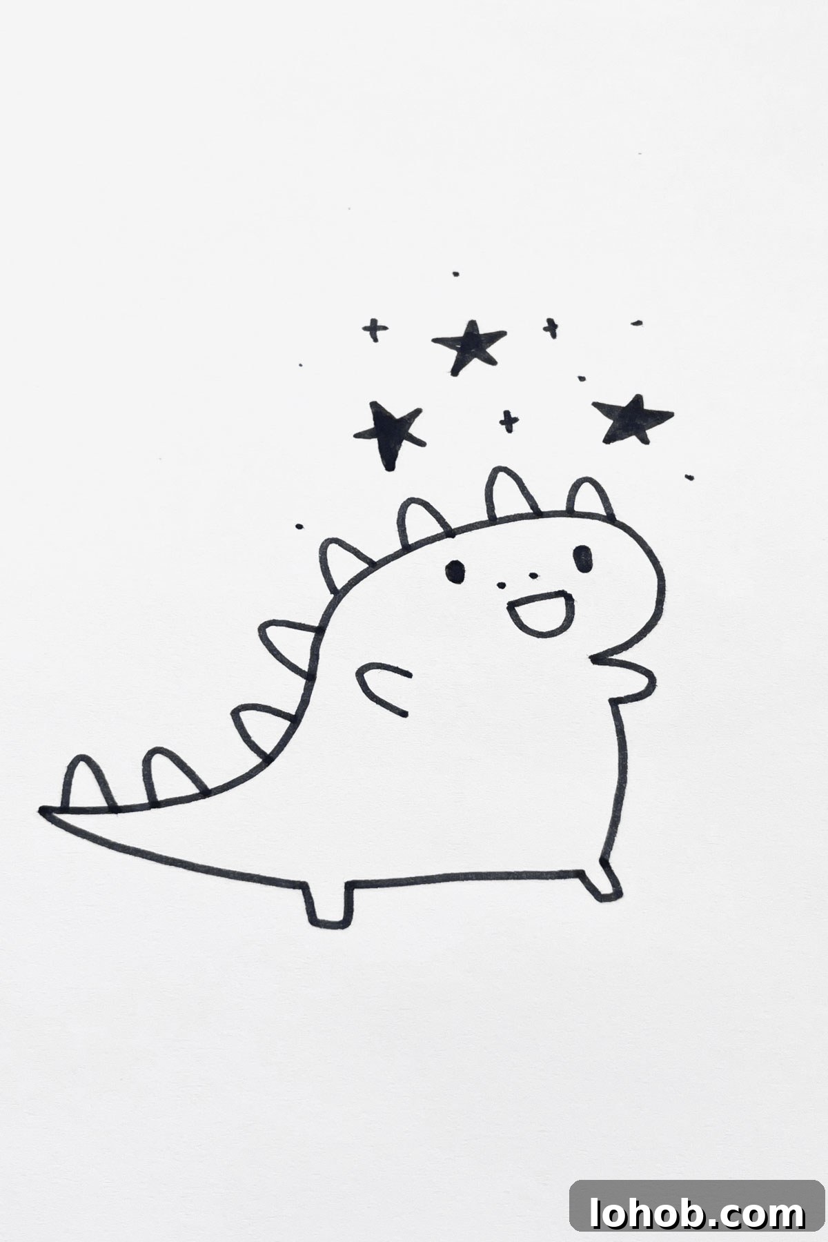 31 Adorable Dinosaur Drawing Ideas for Cute Sketches 32 wishful dinosaur drawing