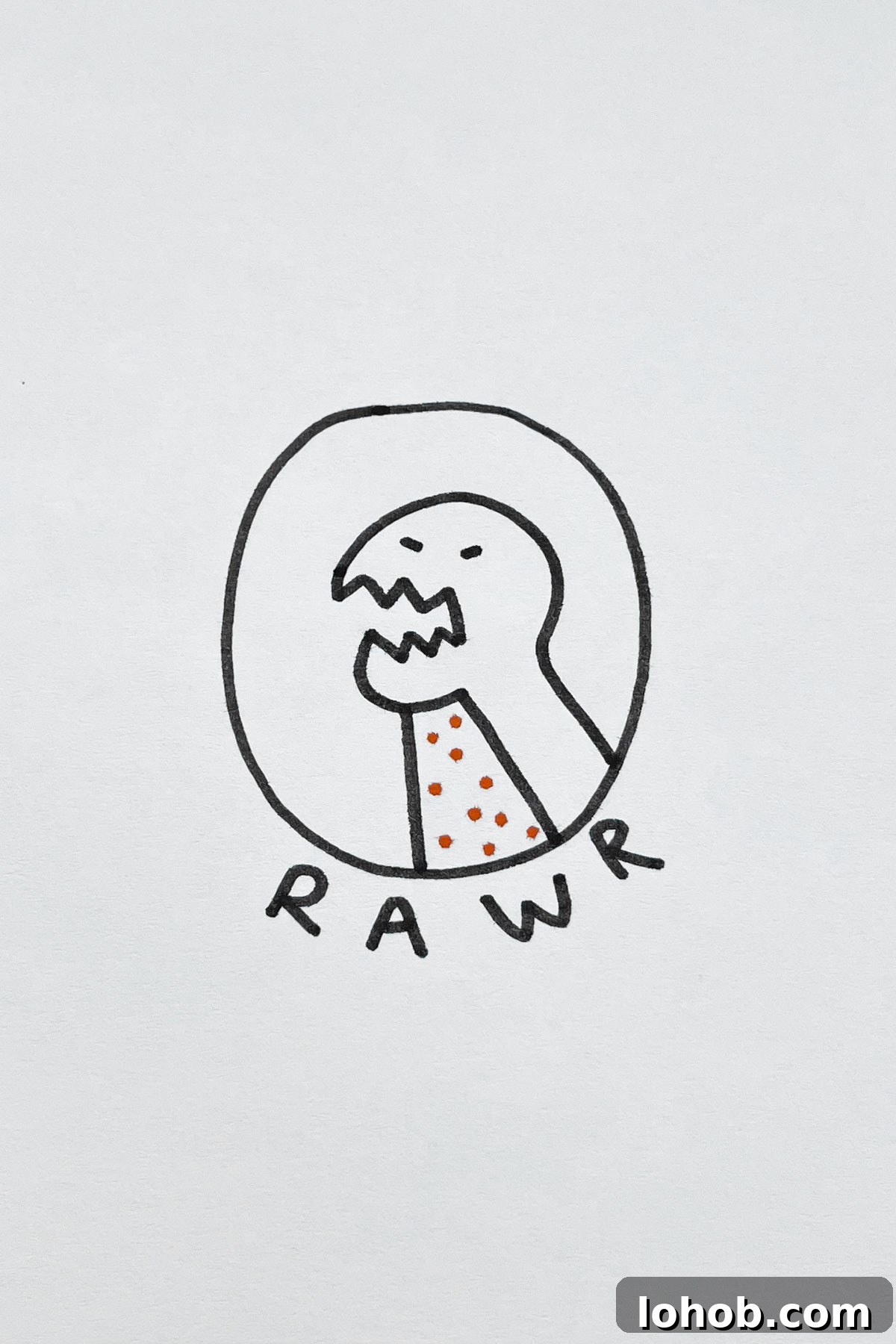 31 Adorable Dinosaur Drawing Ideas for Cute Sketches 10 Angry Dinosaur drawing