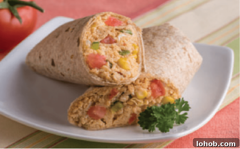 Quick Grab-and-Go Breakfast Ideas for Busy Mornings 2 Breakfast burrito with salsa