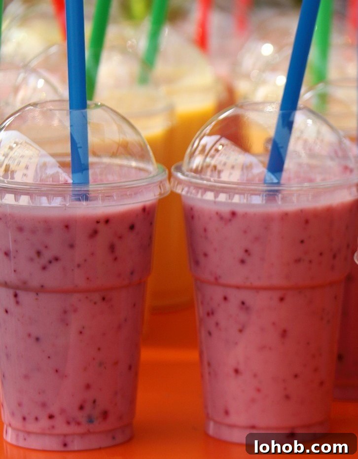 Quick Grab-and-Go Breakfast Ideas for Busy Mornings 8 Strawberry banana smoothie