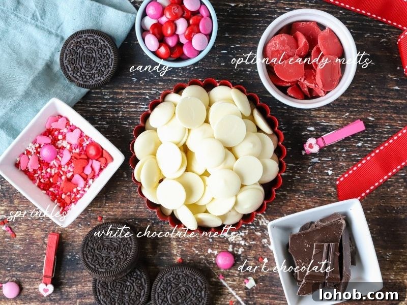 Valentine's Day Chocolate Bark Recipe 3 ingredients to make chocolate bark