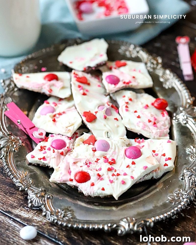 Valentine's Day Chocolate Bark Recipe 8 Valentine's Day Bark in a try