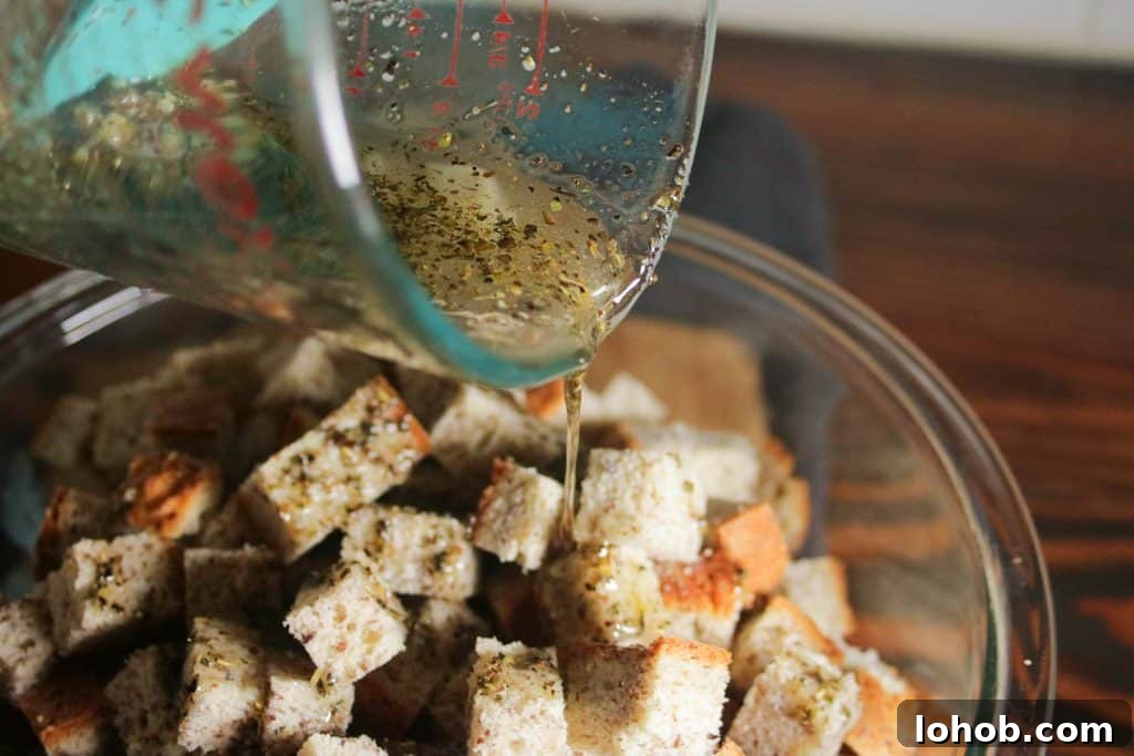 baked gluten free croutons