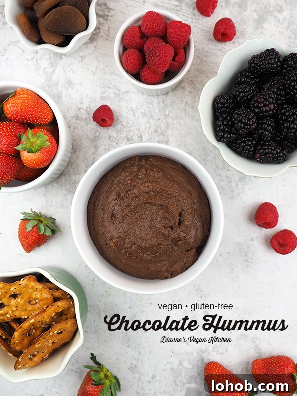 Vegan chocolate hummus photo 2