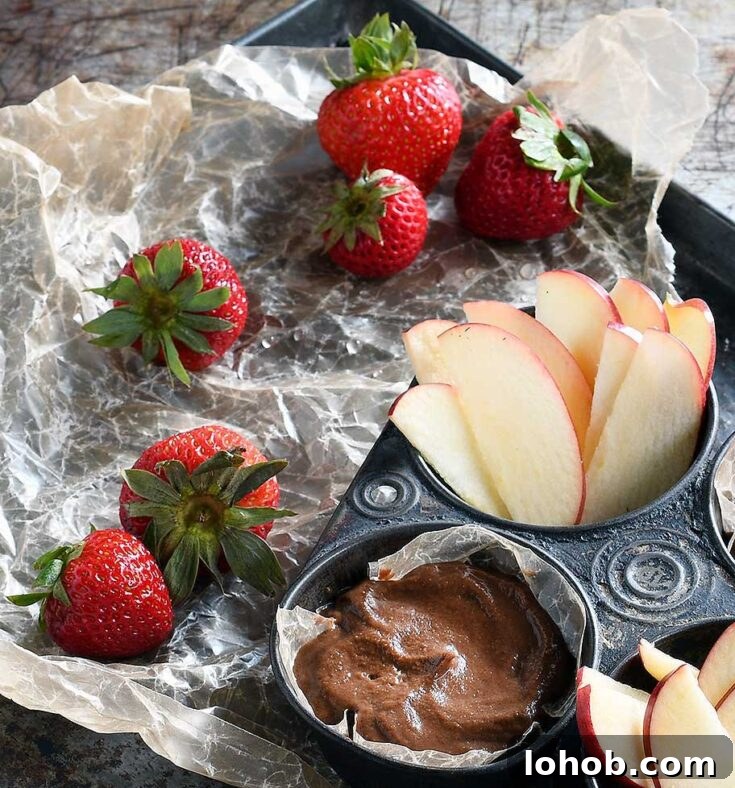 Chocolate hummus photo