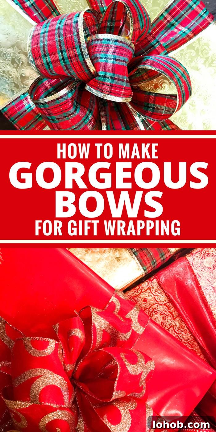 Make Gorgeous Gift Bows: Step-by-Step Wrapping Guide 2 How to Make Gorgeous Bows by The Whole Cook